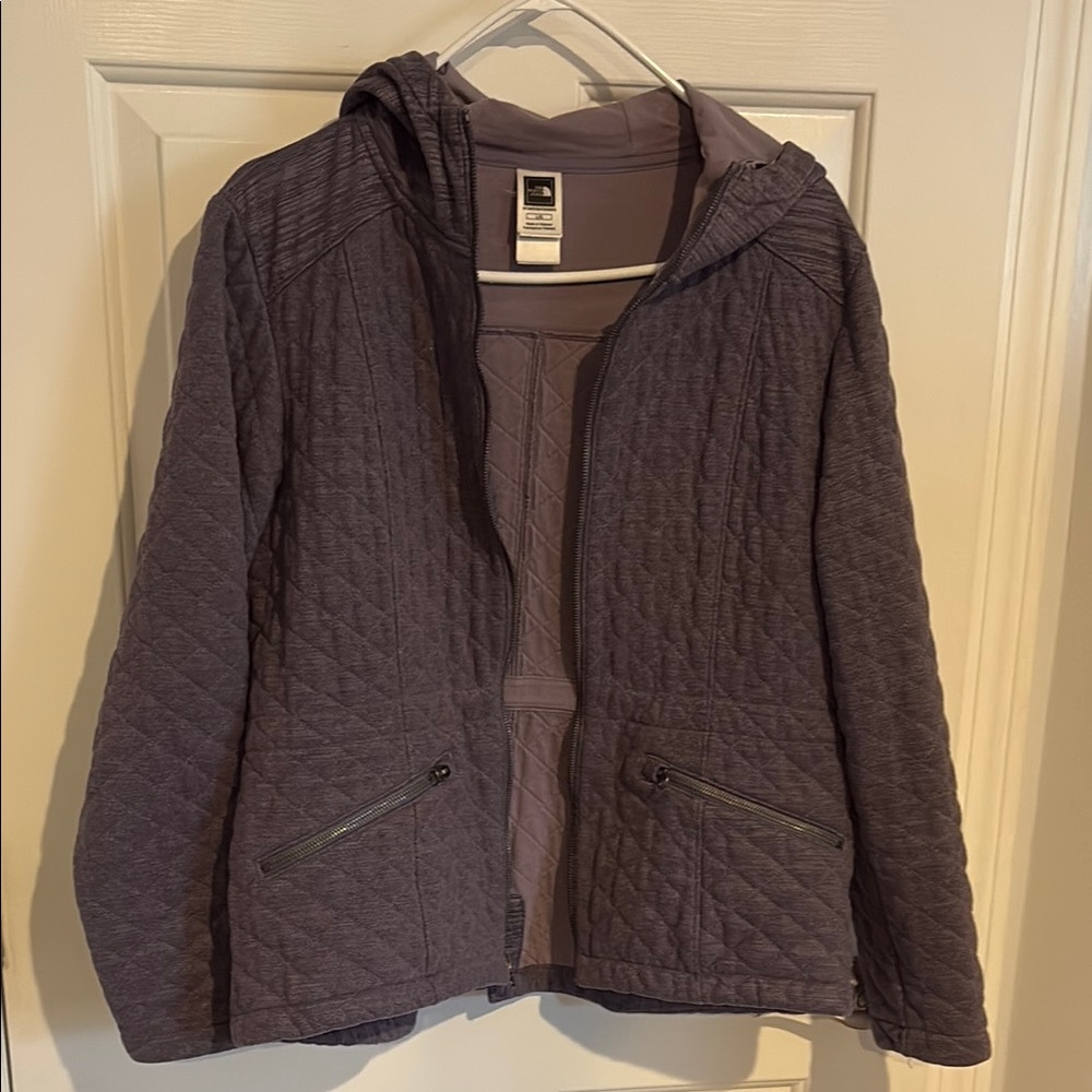 The North Face Women's Dusty Purple Quilted Hooded Jacket
